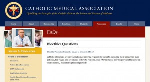 Catholic Medical Association Bioethics FAQ