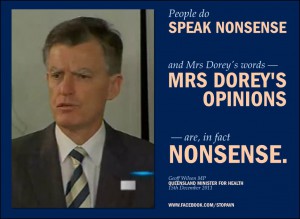 Queensland Minister for Health Geoff Wilson